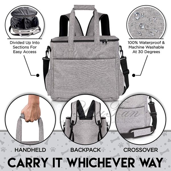 Pet Supplies Weekend Tote Organizer Travel Bag for Dogs