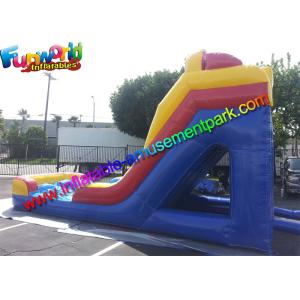1000D PVC Tarpaulin Mini Inflatable Water Slide , Inflatable Wet Slides