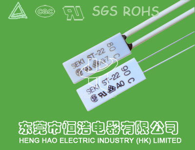 Buy Reusable SEKI Thermal Protector / Bimetal Thermal Switch ROHS Certificated st-22 at wholesale prices