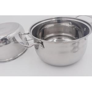 0.7mm 4pcs Stainless Steel Cookware Sets Metal Soup Pot