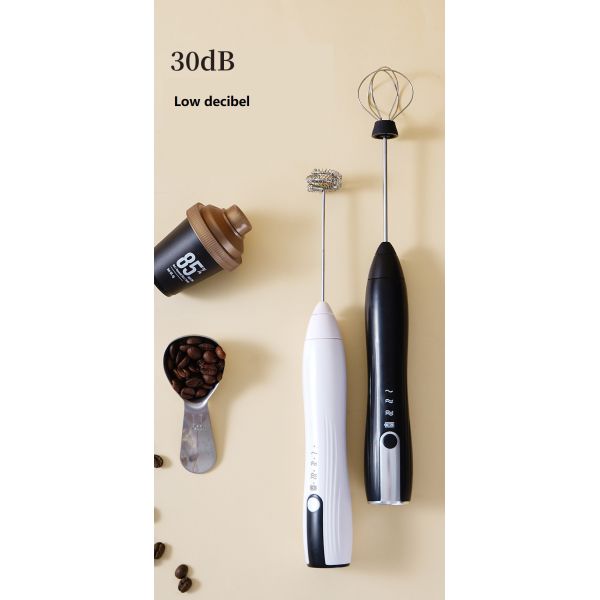 800mAh Battery Capacity 304 Stainless Steel Handheld Egg Beater for Kitchen Coffee