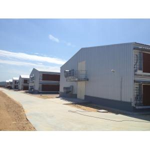 Q235B Galvanized Steel Poultry House / Chicken Coop Steel Frame With Bolts