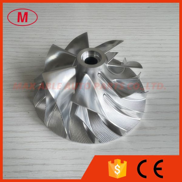 custom 60.00/80.00mm forward 7+7 Blades turbo aluminum 2618/milling/Billet compressor wheel
