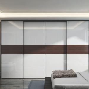 Fitted Mirrored Modular Bedroom Wardrobe Particle Board Carcass
