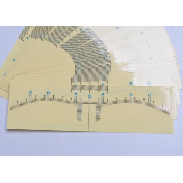 Super Adhesive Eyebrow Ruler for Permanent Makeup Microblading Tattoo Measurement Tool