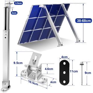 Aluminium Andized Solar Panel Mounting Bracket for Quick Installation on Flat