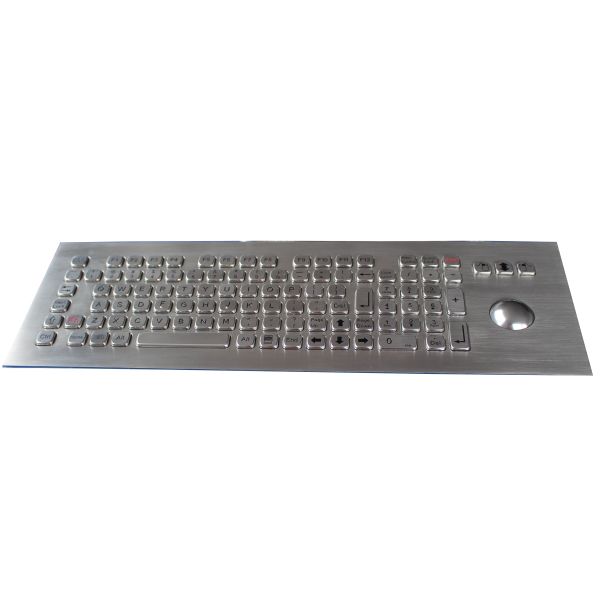 102 keys IP65 Dynamic Washable Stainless Steel Industrial Keyboard With