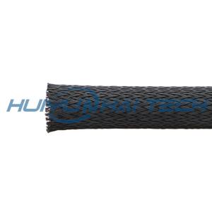 China Flexible PET Expandable Sleeving For Computer Cable Wire Harness on sale