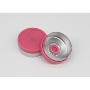 China Plain Flanged Red Vial Caps For Injection Vial GMP Certificated Customized Color on sale
