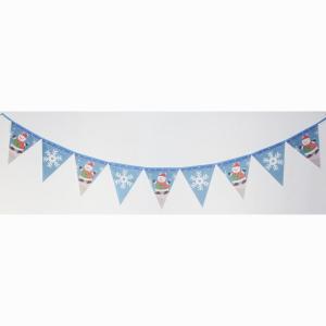 Quality Christmas Triangle Flag Bunting snowman and snowflake for sale