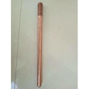 Quality Steel Copper Plated Ground Rod 3/4&quot; 3/8&quot; High Carbon Strong Strength for sale