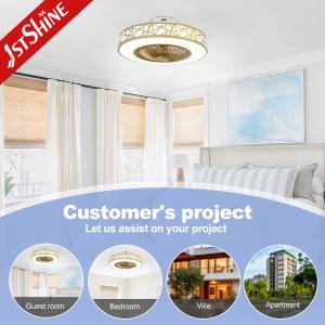 Add a Touch of Style to Your Bedroom with 1stshine LED Ceiling Fan in Gold