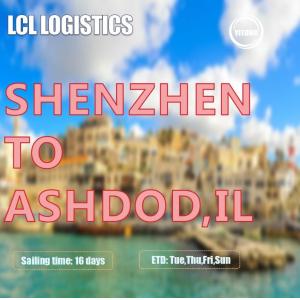 China Shenzhen To Ashdod Israel LCL International Shipping Through Sea ONE Liner on sale