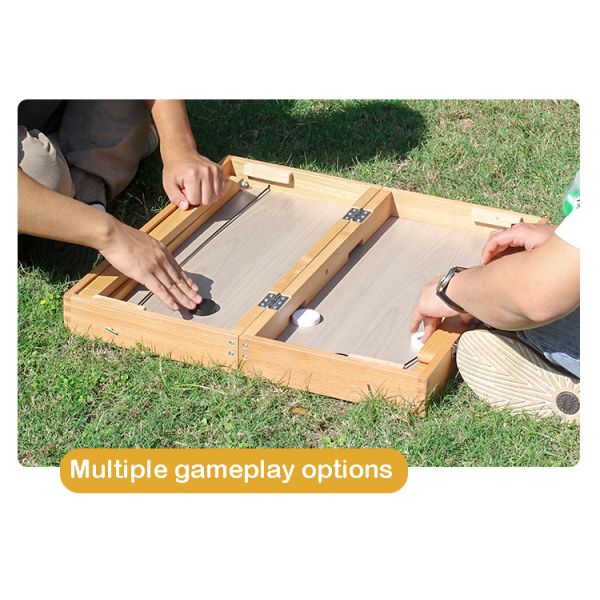 Wood Style Panel Portable Folding Mahjong Table for Outdoor Party Events and Gatherings