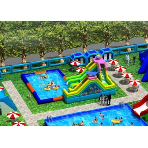 Outdoor Commercial Inflatable Water Amusement Park Customized