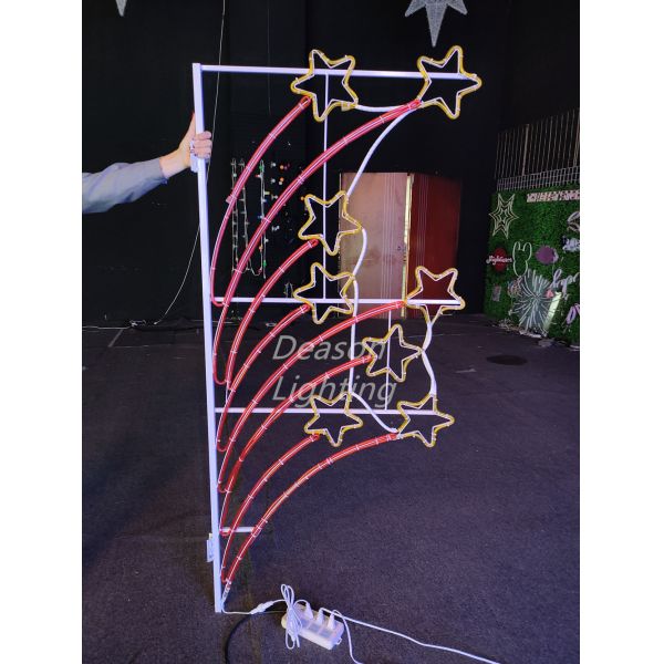 outdoor lamp post decorations christmas motif lights