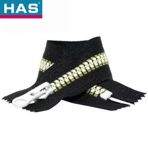 #10 Plastic Zippers Lightweight Black Invisible Zipper Two way