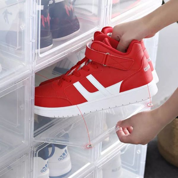 Buy Plastic Household Storage Container Magnetic Shoe Box at wholesale prices