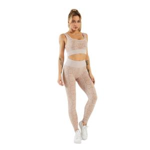 High Waist Snake Print Yoga Outfit For Women Seamless 2 Piece Workout Gym Wear