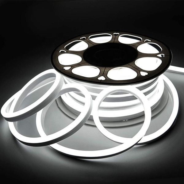 Buy 220V RGB LED Neon Light Silicone Neon Strip Flexible Luces Rubber Cuttable Strip at wholesale prices