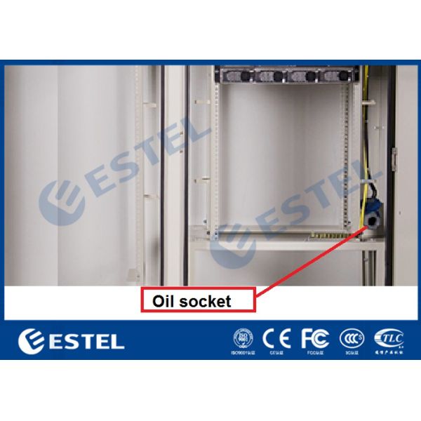 Two Compartments IP65 3 Bays Outdoor Equipment Cabinet