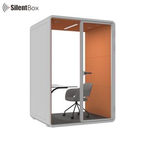 Modern Steel Frame Soundproof Booth with Ventilation System for Private Office