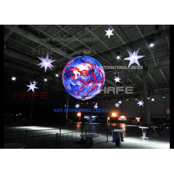 Night Flying Illuminate 2.2 M Party Events Led Helium Balloons With Lights Inside