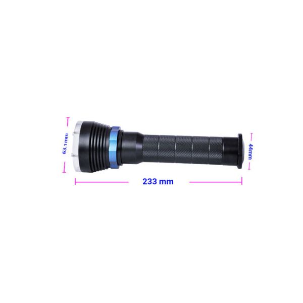 Black Profession Diving Led Flashlight 7 CREE XM - L2 6500K 5500LM