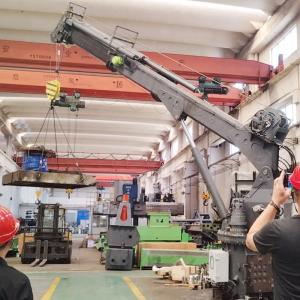 OUCO 2.5T 14M Hydraulic Boat Crane With Extending Boom