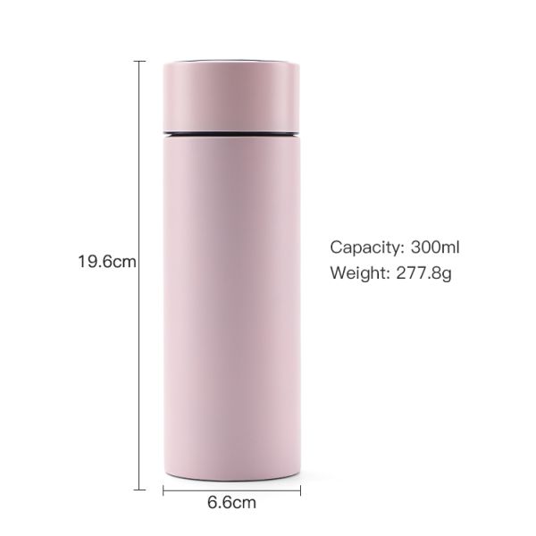 10OZ New Style Stainless Steel Vacuum Insulated Led Temperature Display Water Bottle Smart Water Flask