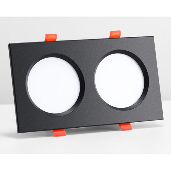 Buy SMD2835 Led Grille Light Double Headed Three Headed Square Downlight at wholesale prices