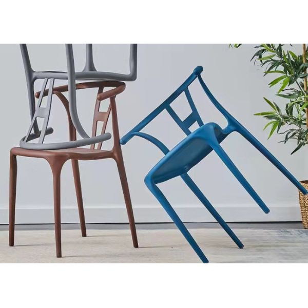 Buy 75cm 40cm PP Plastic Polypropylene Dining Chairs Scandinavian Design at wholesale prices