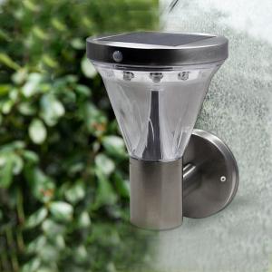 Stainless Steel Garden LED Solar Wall Light Induction Motion Sensor