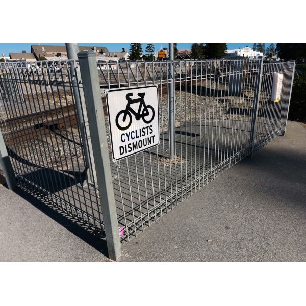 Buy Powder Coated BRC Roll Top Welded Wire Garden Fence at wholesale prices