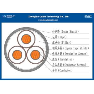 18/30KV Underground Medium Voltage Power Cables Single / Three Cores Highly