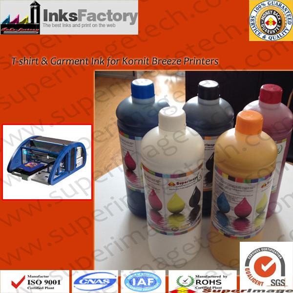 Buy T-Shirt Inks for Kornit Breeze T-Shirt and Garment Printers at wholesale prices