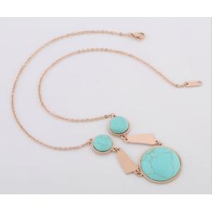 Titanium Steel Shell Clavicle Necklace Rose Gold Stainless Steel Necklace