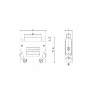 HUADA J30JA-100TK Micro Rectangular Electrical Connector – High-Density,