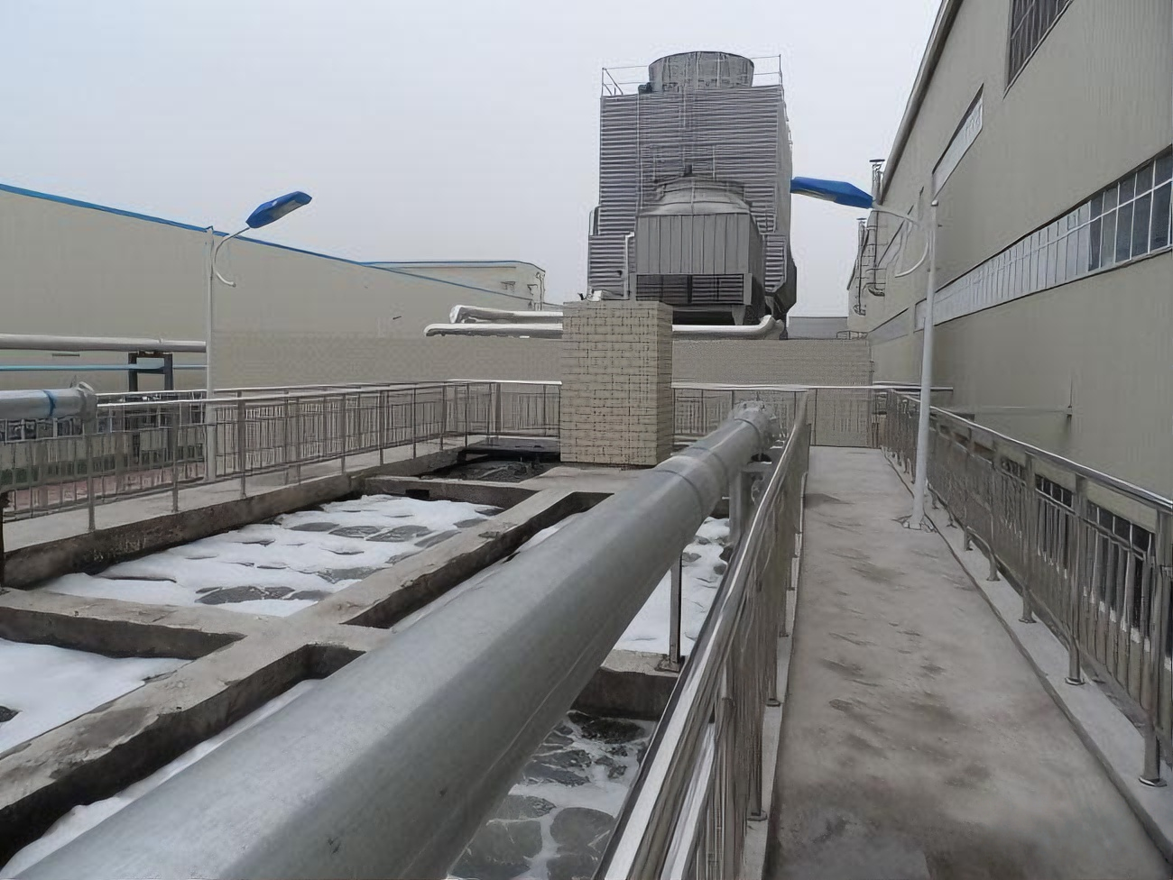 FRP Cooling Tower Water Treatment Low Noise Galvanized Steel Cooling Tower Systems