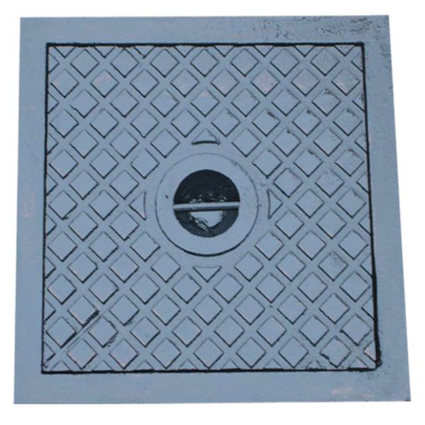 Buy A15 Ductile Iron Manhole Cover Square Airtight 600mm Diameter EN124 at wholesale prices