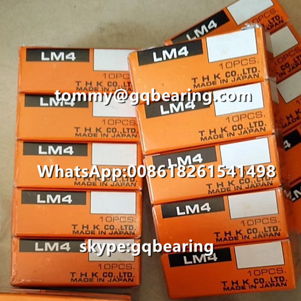 Gcr15 Steel Material Rubber Seals Both Sides THK LM5UU Linear Ball Bearing Linear Bushing