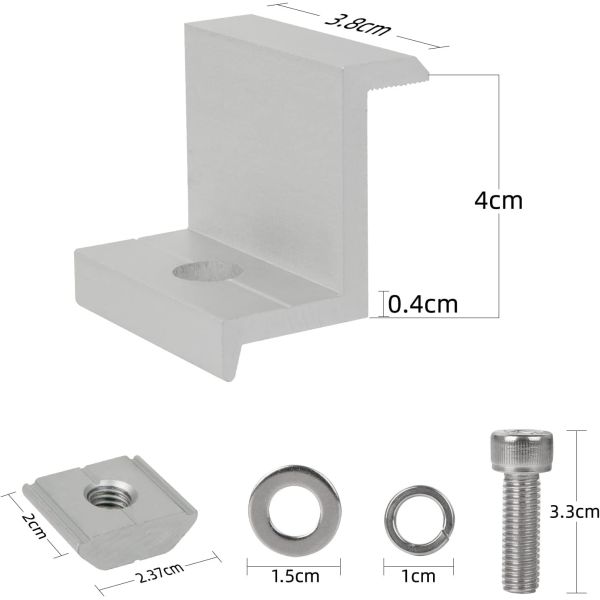 Snow Load 1.5KN/m2 AS/NZS Standard Solar Bracket for Pantile Tile Roof Adjustable Hook