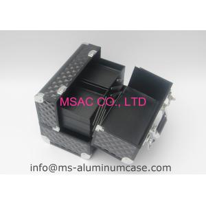 Black Aluminium Beauty Case With Two Locks L 260 X W 150 X H 160mm Moistureproof