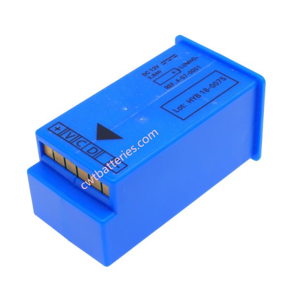 Buy Schiller FRED Easy Defibrillator Battery 4-07-0001 New Original 12V 2.8Ah for Hyb 18-0075 Hyb 15-0040 with 90 Days Warranty at wholesale prices