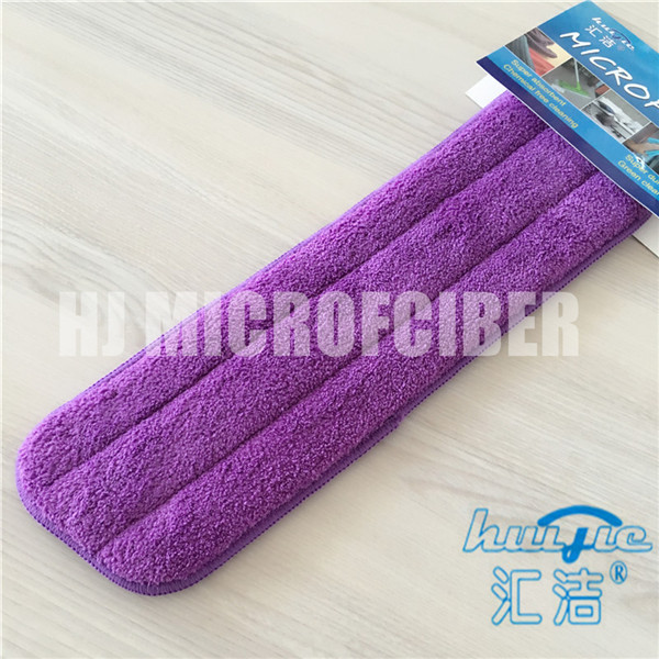 Micofiber 80% polyester and 20% polyamide coral fleece dry flat household cleaning mop pad