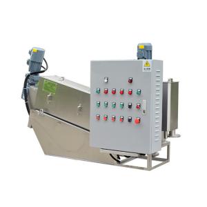 Screw press dewater machine to dry sludge from food beverage waste water SS304