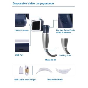 Veterinary use flexible endoscope Fiber Optic Anesthesia video laryngoscopy