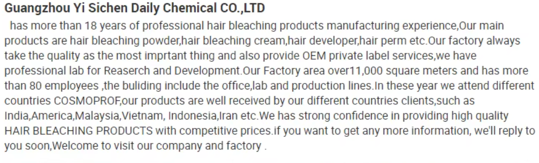 Professional Salon White Hair Bleach Cream No Cruelty Cream Hair Lightener