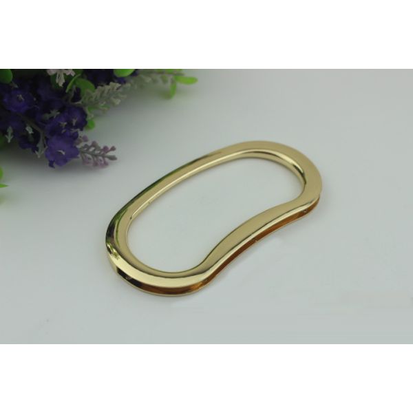 Wholesale new bag making accessories DIY zinc alloy 2 color bag metal handle