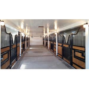 Bamboo Black Powder Coating Horse Stable Partitions